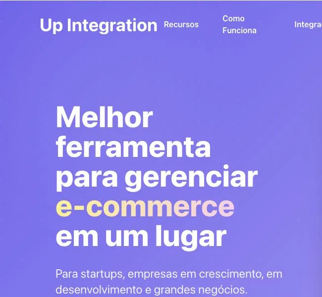 Apresentação pública do Up Integration.